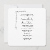 Faire-part de mariage Accent blanc (Devant)