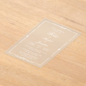 Faire-part de mariage acrylique (Poser)