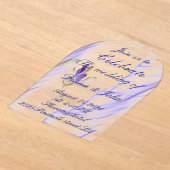 Faire-part de mariage acrylique (Poser)