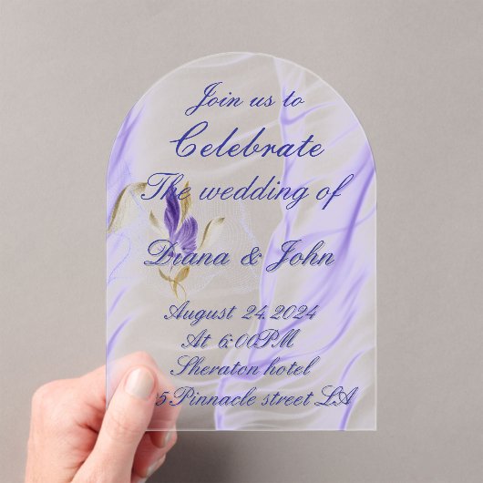 Faire-part de mariage acrylique (In situ (ordinateur de poche))