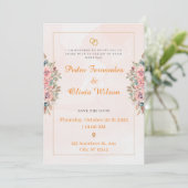 Faire-part de mariage acrylique, Élégant Mariage v (Debout devant)