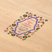 faire-part de mariage acrylique mexicaine (Poser)