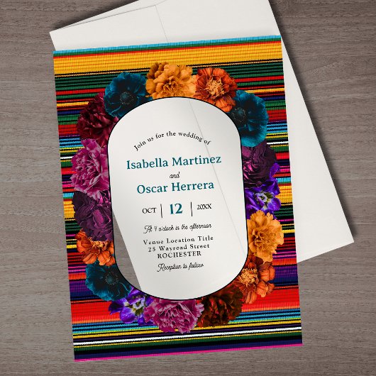 Faire-part de mariage acrylique moderne de fleurs
