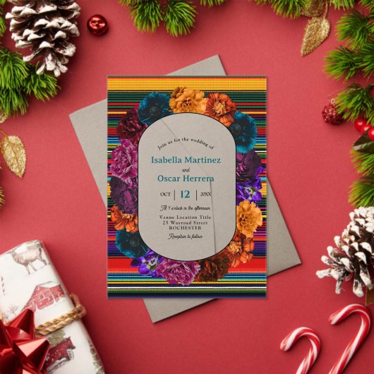 Faire-part de mariage acrylique moderne de fleurs  (Insitu (vacances))