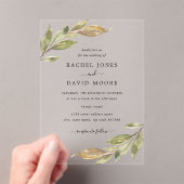 Faire-part de mariage acrylique transparent (In situ (ordinateur de poche))