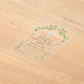 faire-part de mariage acrylique transparent (Poser)