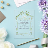 faire-part de mariage acrylique transparent (Insitu (Mariage))