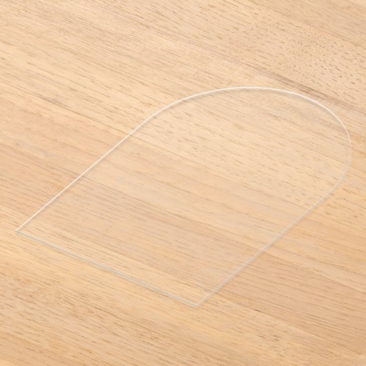 Faire-part de mariage acrylique transparent à arc  (Poser)