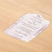 Faire-part de mariage acrylique transparent de la  (Poser)