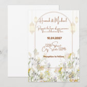 Faire-part de mariage agricole simple (Devant / Derrière)