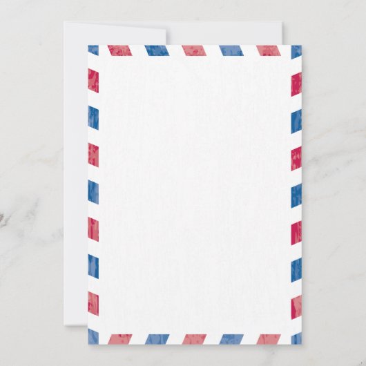 Faire-part de mariage Airmail (Dos)