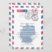 Faire-part de mariage Airmail Allemagne (Devant / Derrière)