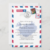 Faire-part de mariage Airmail Islande (Devant)