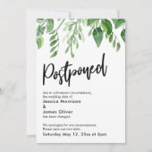 Faire-part de mariage ajourné de Painted Greenery (Devant)