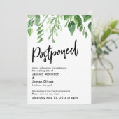 Faire-part de mariage ajourné de Painted Greenery (Debout devant)