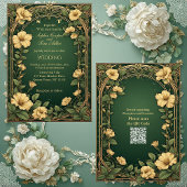 Faire-part de mariage Alphonse Mucha Opulence Flor