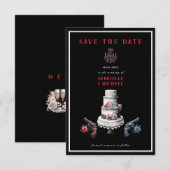Faire-Part de Mariage Alternative Gothique Occiden (Devant / Derrière)