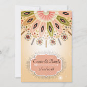 Faire-part de mariage amérindienne (Devant)