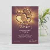 Faire-part de mariage Amour Véritable (Debout devant)