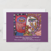 Faire-part de mariage Amoureux d'Ange et de Diable (Dos)