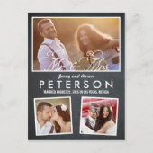 Faire-part de mariage amusant et ludique - Tableau (Devant)