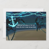 Faire-part de mariage Anchor Lights & Palm Trees (Dos)
