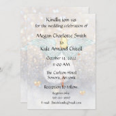 Faire-part de mariage angélique (Devant / Derrière)