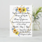 Faire-part de mariage anglais (Debout devant)