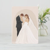 Faire-part de mariage/anniversaire (Debout devant)