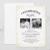 Faire-part de mariage anniversaire avec photo Spar (Devant / Derrière)