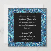 Faire-part de mariage anniversaire de diamant étou (Dos)