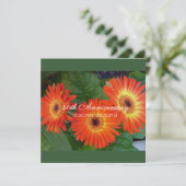 Faire-part de mariage anniversaire floral de margu (Debout devant)