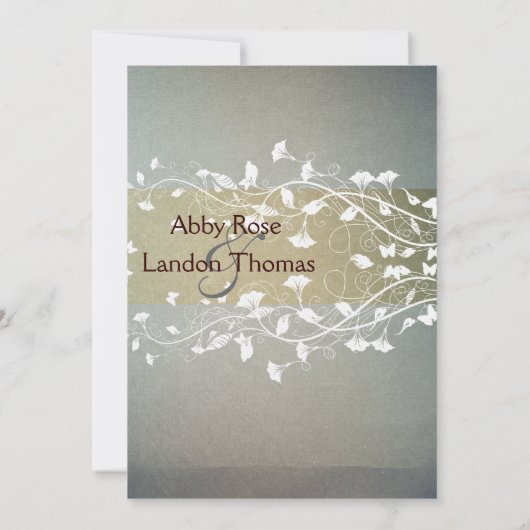 Faire-part de mariage antique (Dos)