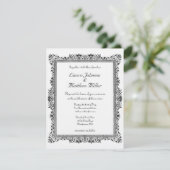 Faire-part de mariage antique à frontières (Debout devant)