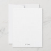 Faire-part de mariage antique à frontières (Dos)