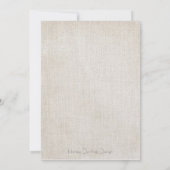 Faire-part de mariage antique de point de croix (Dos)