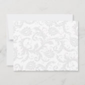 Faire-part de mariage Apple Green Damask Swils (Dos)