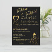 Faire-part de mariage après/réception après mariag (Debout devant)