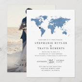 Faire-Part de Mariage Après une Évasion à Destinat (Devant / Derrière)