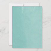 Faire-part de mariage Aqua String Lights (Dos)