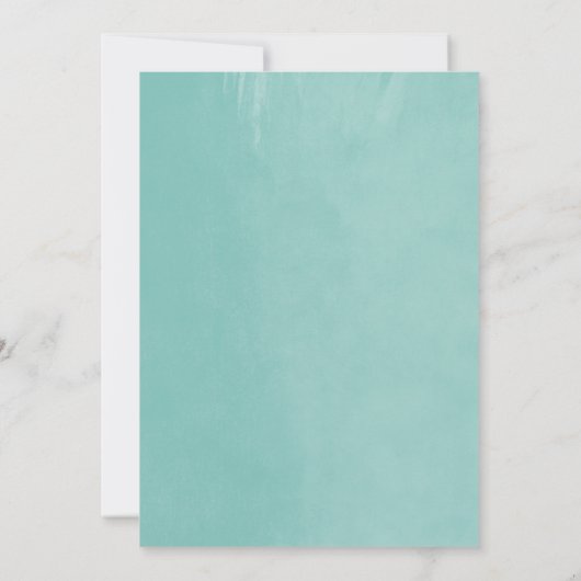 Faire-part de mariage Aqua String Lights (Dos)