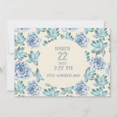 Faire-part de mariage aquarelle (Dos)