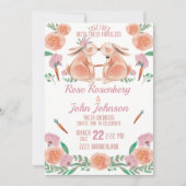 Faire-part de mariage aquarelle (Devant)