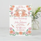 Faire-part de mariage aquarelle (Debout devant)