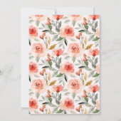 Faire-part de mariage aquarelle (Dos)