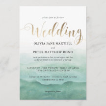 Faire-part de mariage - Aquarelle