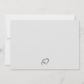 Faire-part de mariage aquarelle (Dos)