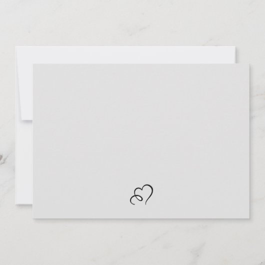 Faire-part de mariage aquarelle (Dos)