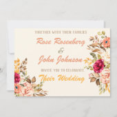 Faire-part de mariage aquarelle (Devant)