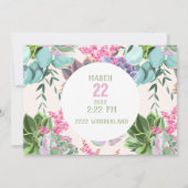 Faire-part de mariage aquarelle (Dos)